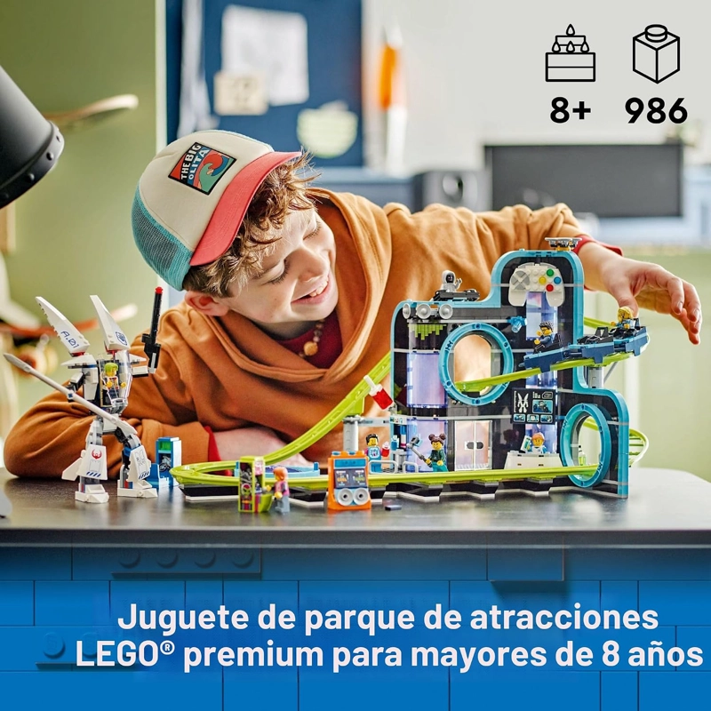 LEGO CITY ROBOT WORLD MONTAÑA RUSA KIT DE MAQUILLAJE SET DE CONSTRUCCION - JUGUETE DE INGENIERIA - 2