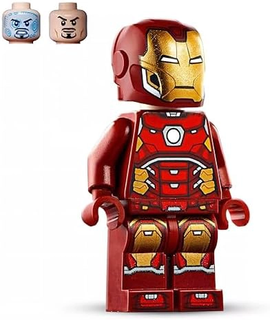 LEGO HEXAGONO PLATEADO DE IRON MAN EN EL PECHO Y EXPLOSIONES DE PODER PARA MANOS Y PIES - 5