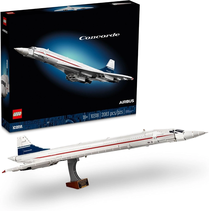 LEGO ICONS CONCORDE MODELO DE AVION, REGALO PARA ADULTOS, CONSTRUYE UN MODELO RE PLICA DEL AVION - 1