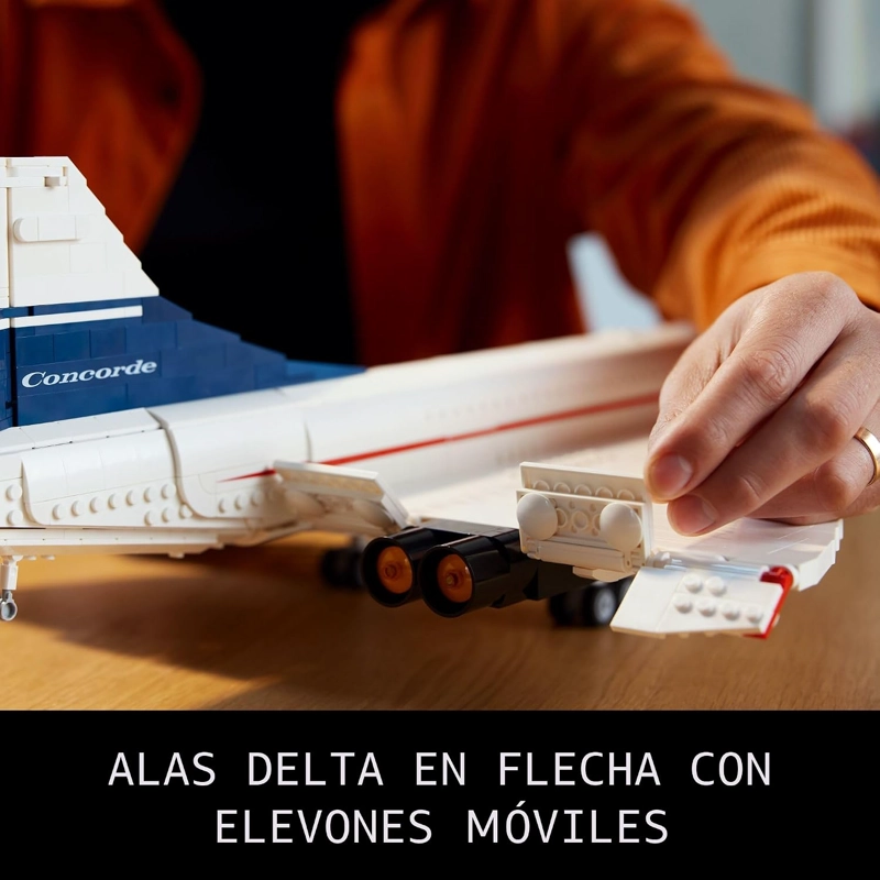 LEGO ICONS CONCORDE MODELO DE AVION, REGALO PARA ADULTOS, CONSTRUYE UN MODELO RE PLICA DEL AVION - 3