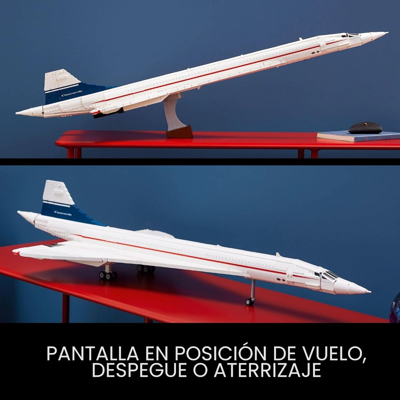 LEGO ICONS CONCORDE MODELO DE AVION, REGALO PARA ADULTOS, CONSTRUYE UN MODELO RE PLICA DEL AVION - 6