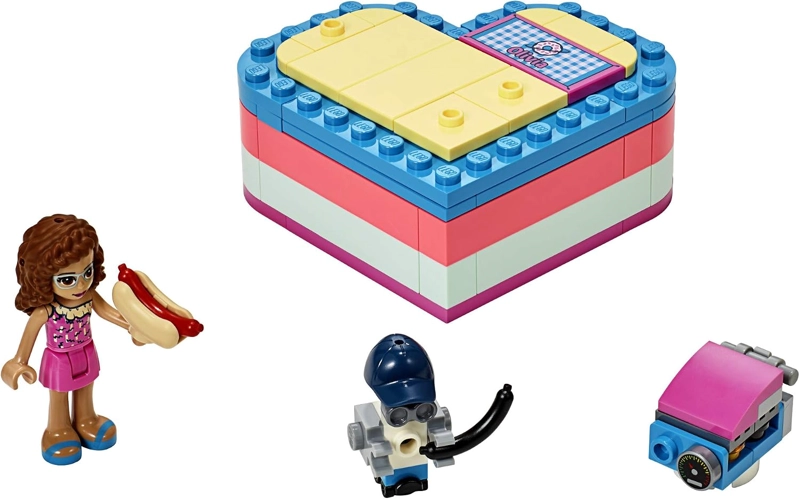 LEGO FRIENDS OLIVIA S SUMMER HEART BOX 41387 KIT DE MAQUILLAJE DE CONSTRUCCION, NUEVO 2019 93 PIEZAS - 3