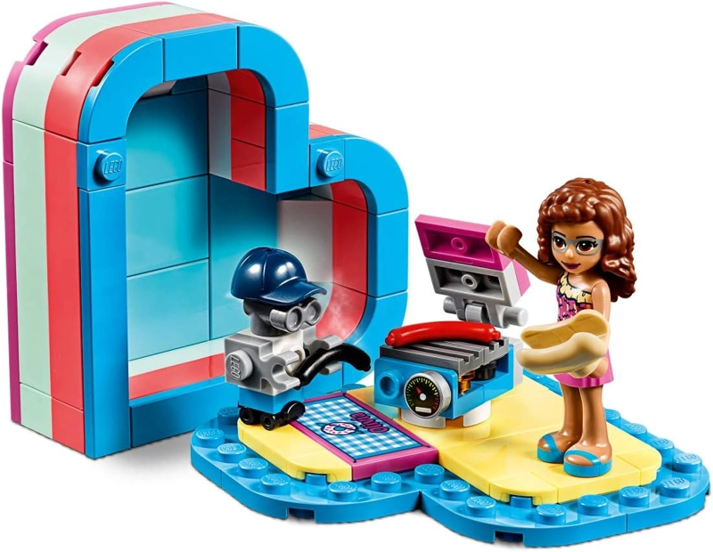 LEGO FRIENDS OLIVIA S SUMMER HEART BOX 41387 KIT DE MAQUILLAJE DE CONSTRUCCION, NUEVO 2019 93 PIEZAS - 6