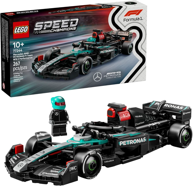 LEGO SPEED CHAMPIONS MERCEDES-AMG F1 W15 VEHICULO DE CARRERA DE JUGUETE - KIT DE MAQUILLAJE SET - 1