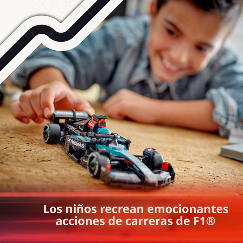 LEGO SPEED CHAMPIONS MERCEDES-AMG F1 W15 VEHICULO DE CARRERA DE JUGUETE - KIT DE MAQUILLAJE SET - 3