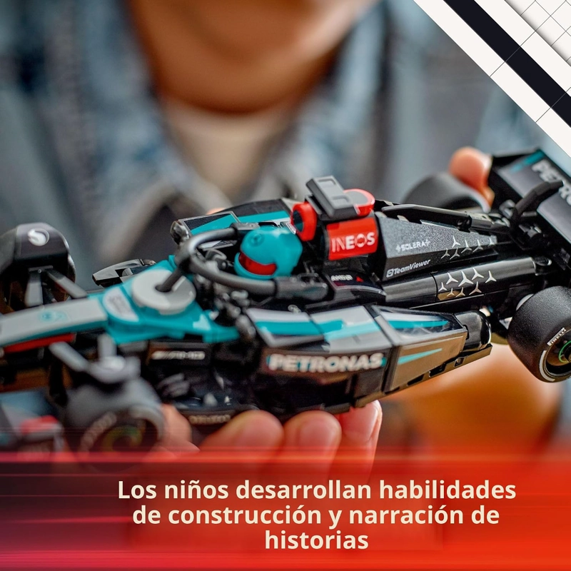LEGO SPEED CHAMPIONS MERCEDES-AMG F1 W15 VEHICULO DE CARRERA DE JUGUETE - KIT DE MAQUILLAJE SET - 5
