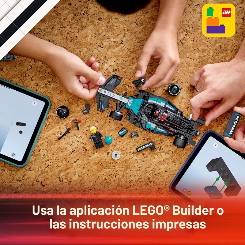 LEGO SPEED CHAMPIONS MERCEDES-AMG F1 W15 VEHICULO DE CARRERA DE JUGUETE - KIT DE MAQUILLAJE SET - 6