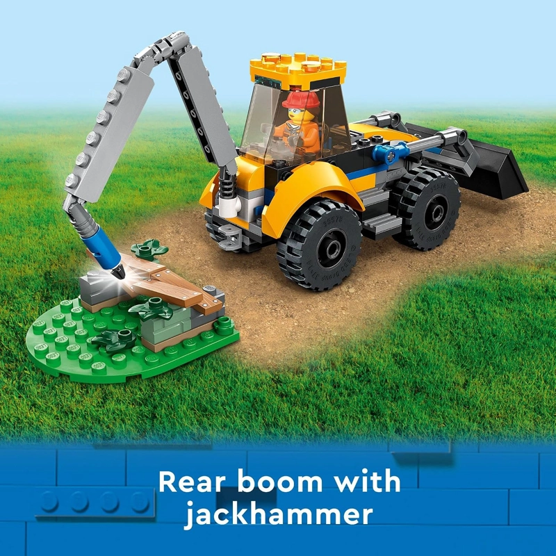 LEGO CITY CONSTRUCTION DIGGER 60385 - JUGUETE DE CONSTRUCCION - MODELO DE EXCAVADORA - 4