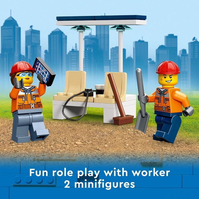 LEGO CITY CONSTRUCTION DIGGER 60385 - JUGUETE DE CONSTRUCCION - MODELO DE EXCAVADORA - 6