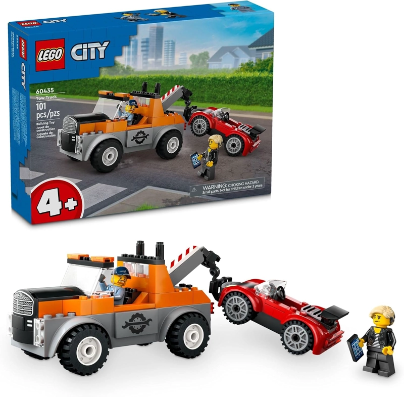 LEGO CITY CAMION DE REMOLQUE Y AUTO DEPORTIVO JUGUETE DE CONSTRUCCION DE REPARACION - JUGUETES - 1