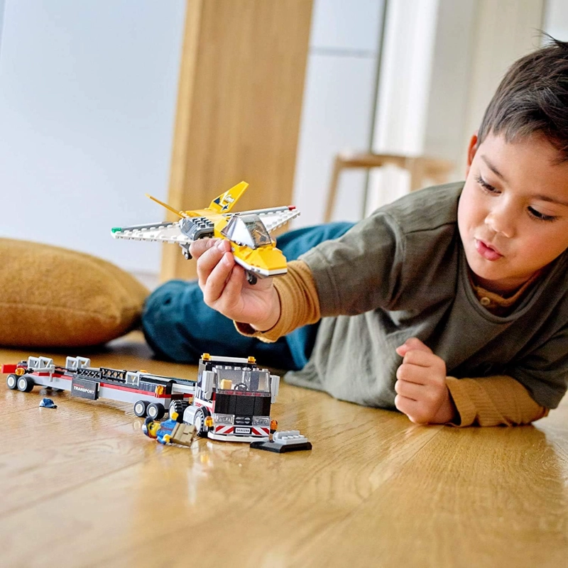 LEGO CITY AIRSHOW JET TRANSPORTER 60289 KIT DE MAQUILLAJE DE CONSTRUCCION DIVERTIDO JUEGO - 2