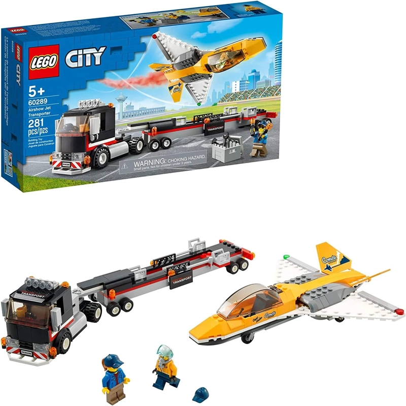 LEGO CITY AIRSHOW JET TRANSPORTER 60289 KIT DE MAQUILLAJE DE CONSTRUCCION DIVERTIDO JUEGO - 3