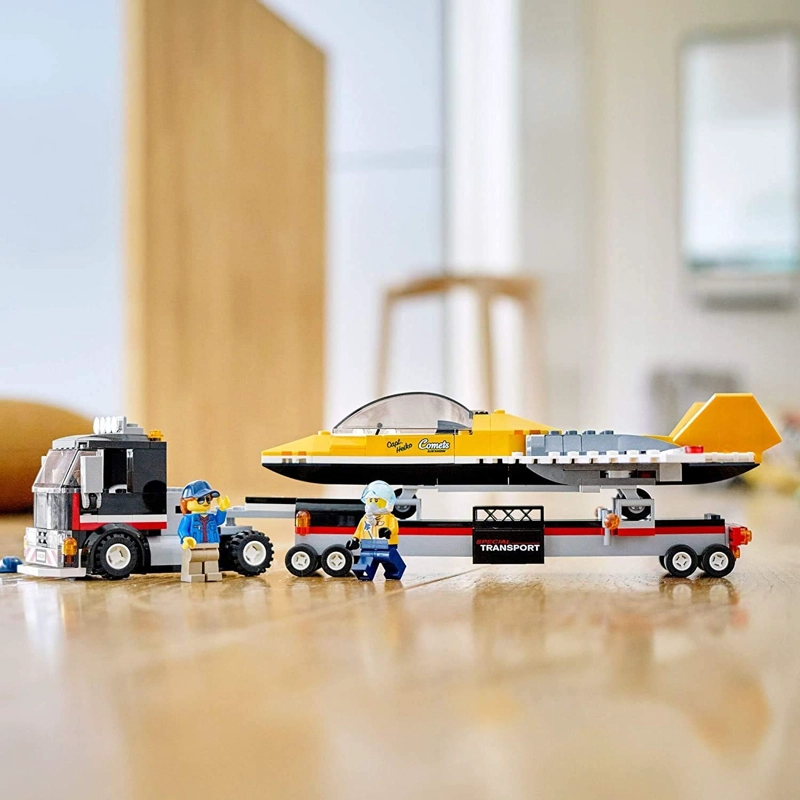 LEGO CITY AIRSHOW JET TRANSPORTER 60289 KIT DE MAQUILLAJE DE CONSTRUCCION DIVERTIDO JUEGO - 5