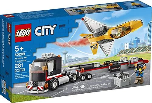 LEGO CITY AIRSHOW JET TRANSPORTER 60289 KIT DE MAQUILLAJE DE CONSTRUCCION DIVERTIDO JUEGO - 6