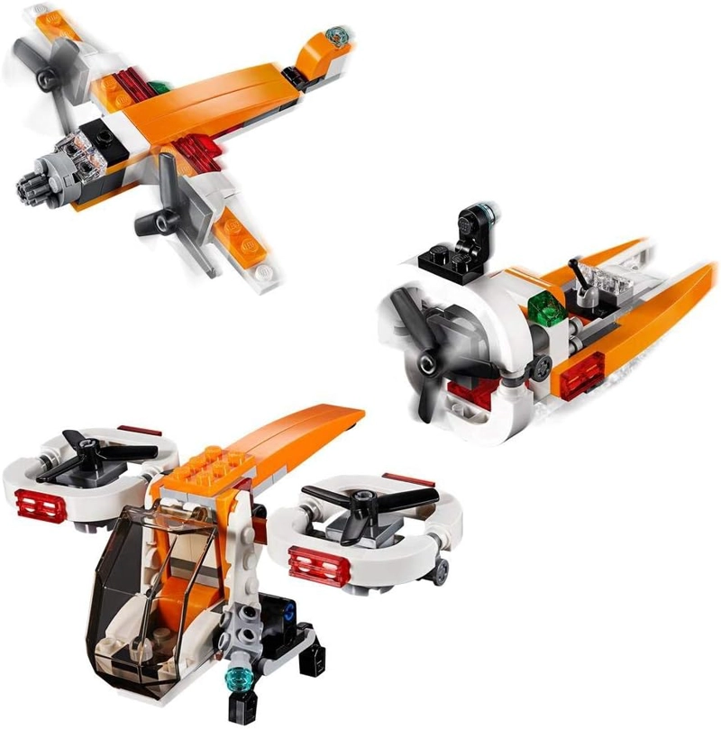 LEGO CREATOR 3 EN 1 DRONE EXPLORER 31071 KIT DE MAQUILLAJE DE CONSTRUCCION 109 PIEZAS DESCONTINUADO - 3
