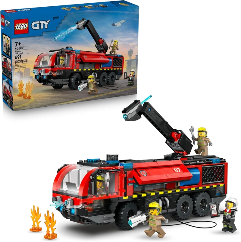 COCHE DE BOMBEROS DEL AEROPUERTO DE LEGO CITY PARA NIÑOS, JUGUETE DE CONSTRUCCION - VEHICULO - 1
