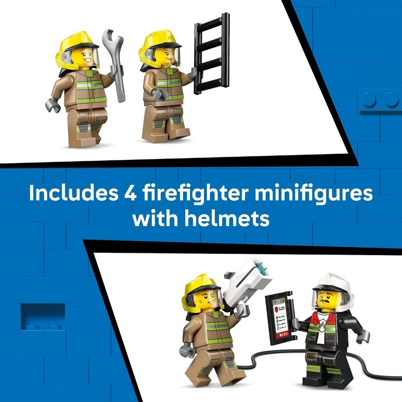 COCHE DE BOMBEROS DEL AEROPUERTO DE LEGO CITY PARA NIÑOS, JUGUETE DE CONSTRUCCION - VEHICULO - 6