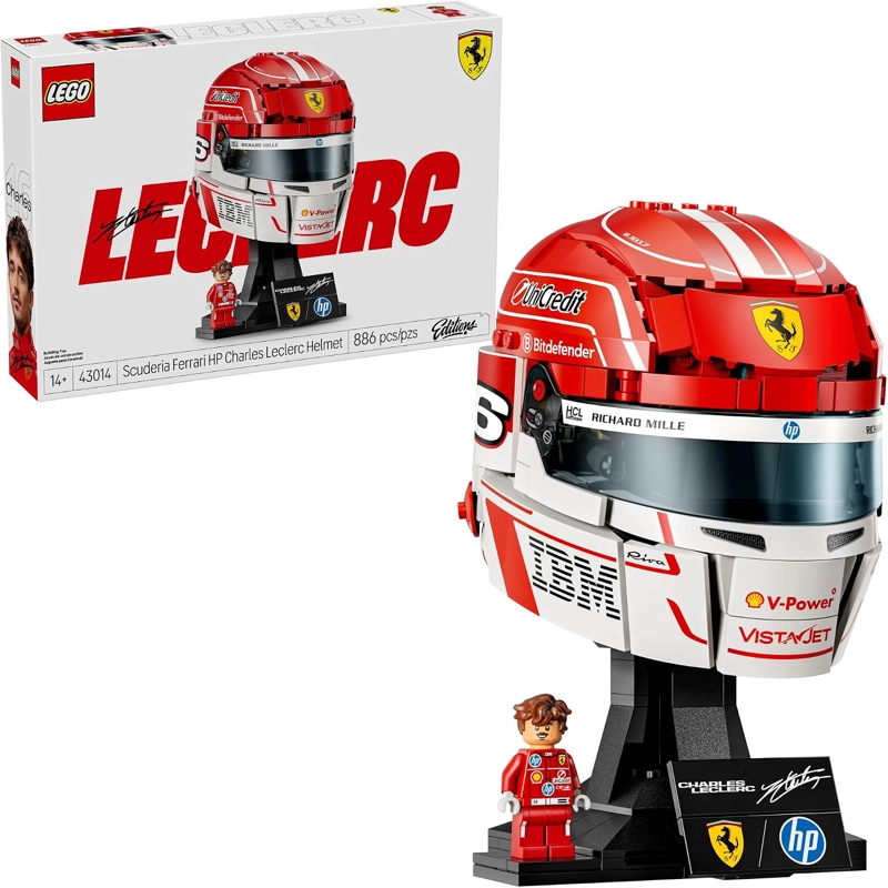 LEGO EDITIONS SCUDERIA FERRARI HP CHARLES LECLERC CASCO JUEGO DE CONSTRUCCION PARA ADOLESCENTES - 1