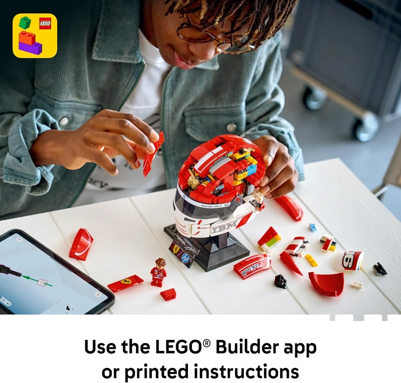 LEGO EDITIONS SCUDERIA FERRARI HP CHARLES LECLERC CASCO JUEGO DE CONSTRUCCION PARA ADOLESCENTES - 2