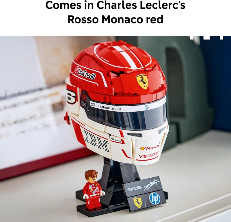 LEGO EDITIONS SCUDERIA FERRARI HP CHARLES LECLERC CASCO JUEGO DE CONSTRUCCION PARA ADOLESCENTES - 4