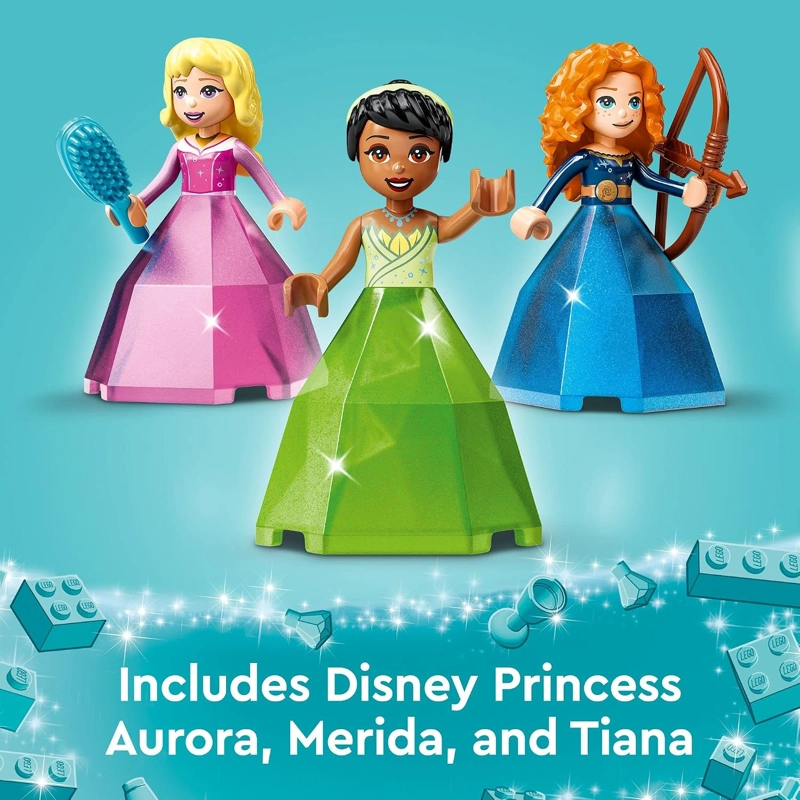 LEGO DISNEY PRINCESS AURORA, MERIDA & TIANA S ENCHANTED CREATIONS 43203 JUEGO DE VESTIDO - 6