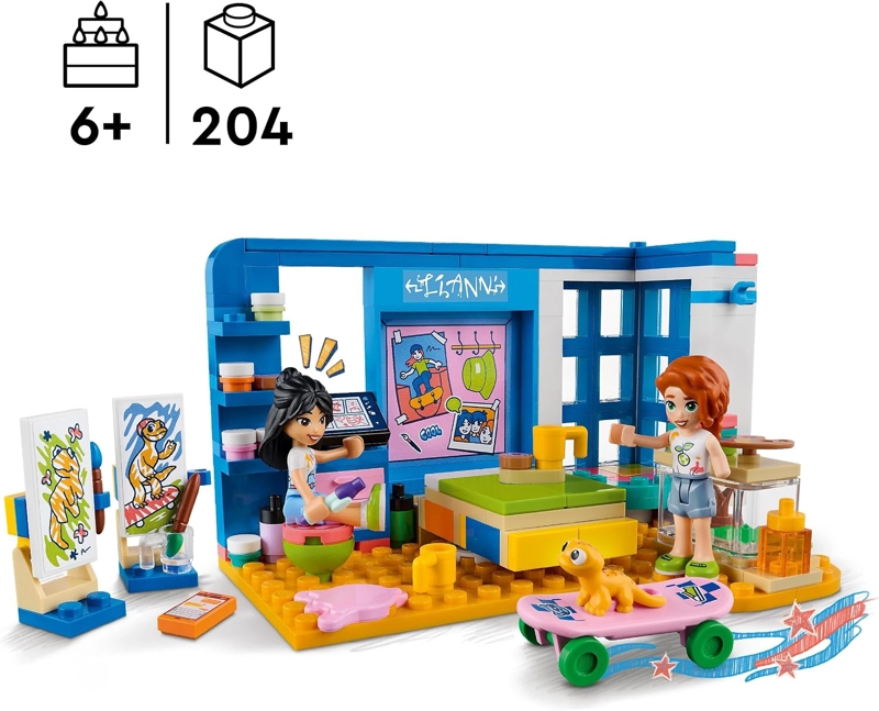 LEGO FRIENDS LIANN S ROOM 41739, JUEGO ARTISTICO PARA DORMITORIO CON TEMATICA ARTISTICA CON LIANN - 2