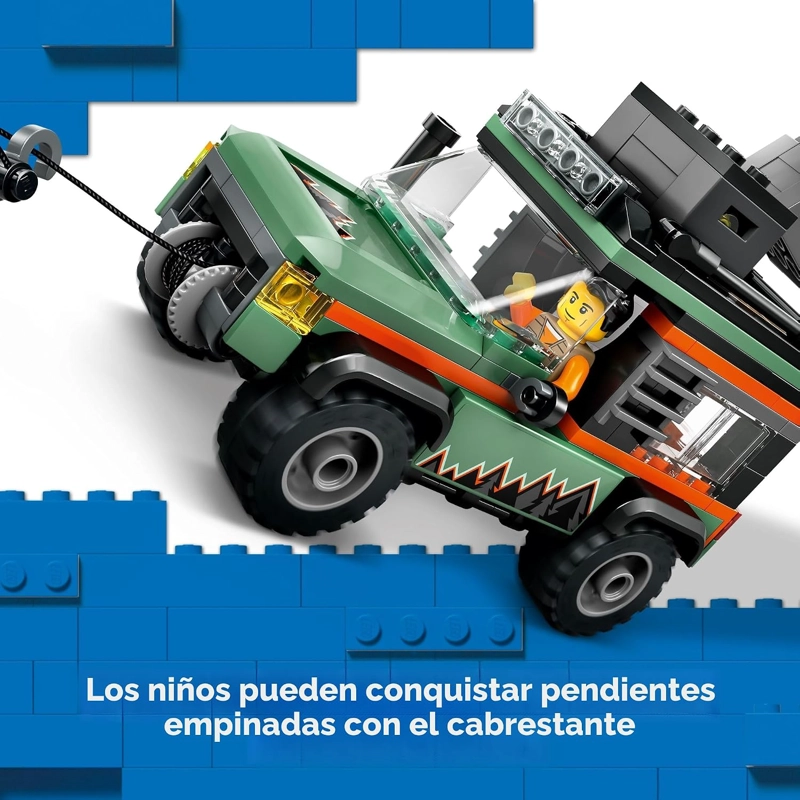 LEGO CITY OFF-ROAD - CAMION DE MONTAÑA DE JUGUETE 4X4 JUEGO DE JUGUETES DE CONSTRUCCION PARA NIÑOS, - 5
