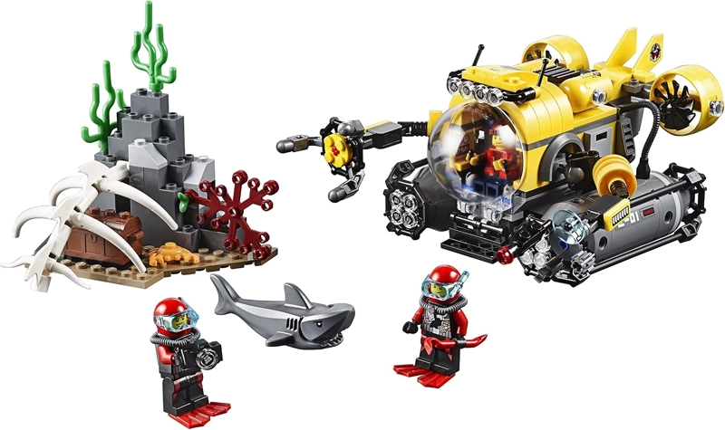 LEGO CITY DEEP SEA EXPLORERS 60092 KIT DE MAQUILLAJE DE CONSTRUCCION SUBMARINO - 4