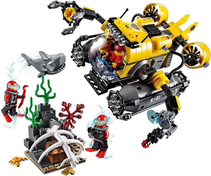 LEGO CITY DEEP SEA EXPLORERS 60092 KIT DE MAQUILLAJE DE CONSTRUCCION SUBMARINO - 5