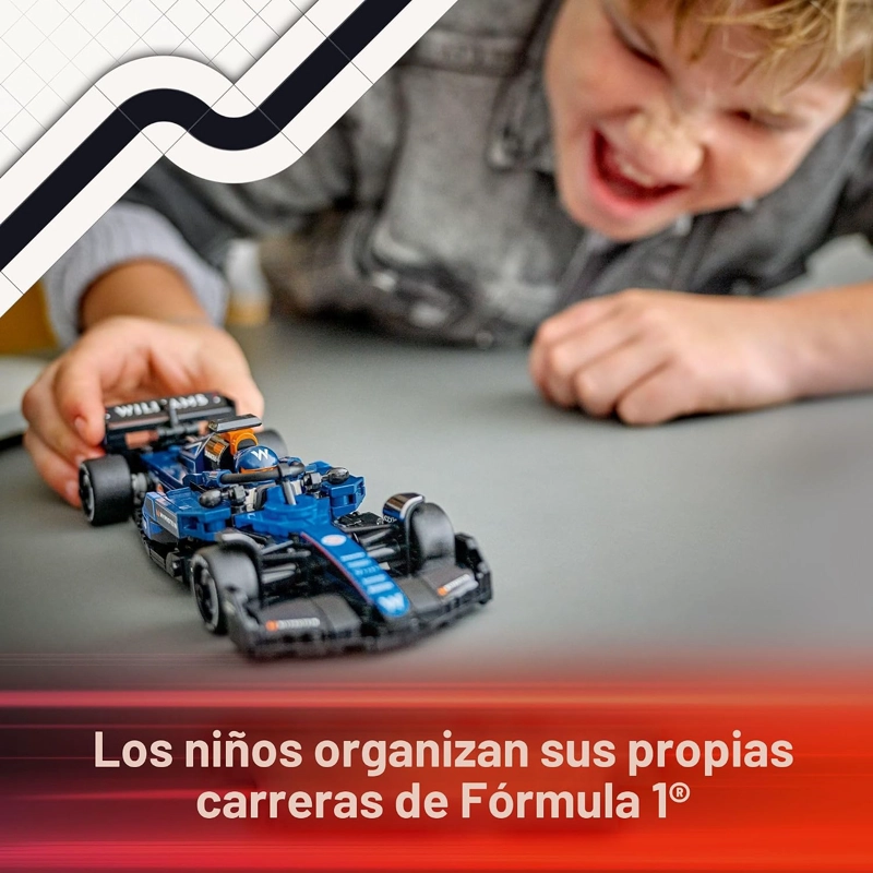 LEGO SPEED CHAMPIONS WILLIAMS RACING FW46 F1 - JUEGO DE CONSTRUCCION PARA NIÑOS, NIÑOS Y NIÑAS, - 3