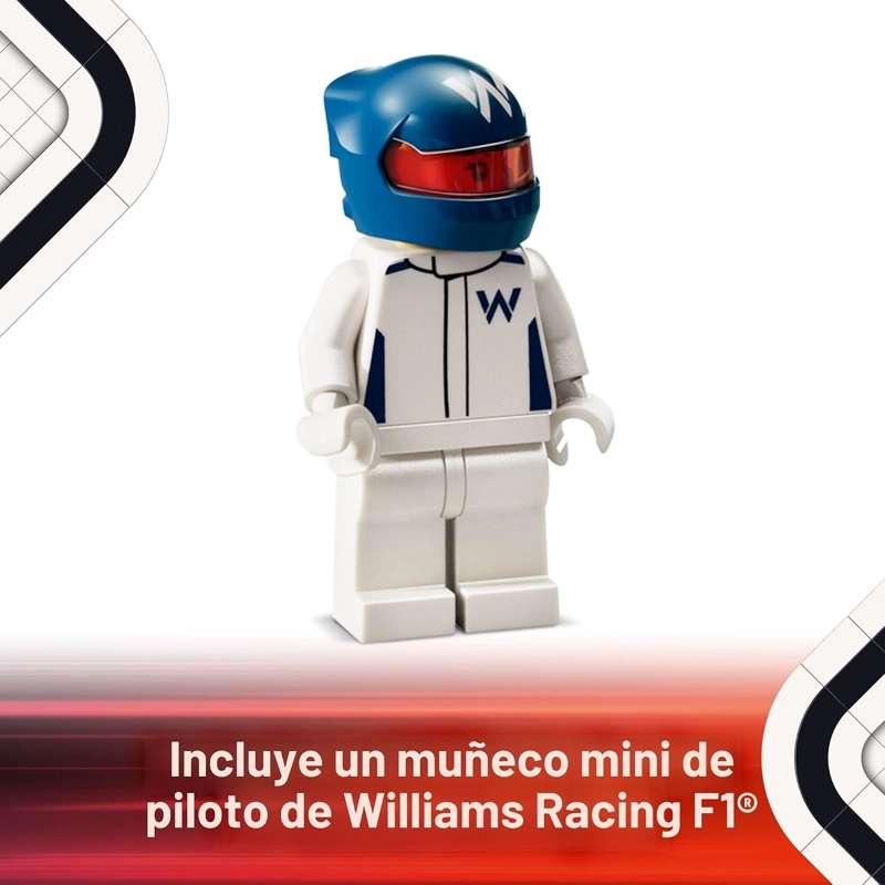 LEGO SPEED CHAMPIONS WILLIAMS RACING FW46 F1 - JUEGO DE CONSTRUCCION PARA NIÑOS, NIÑOS Y NIÑAS, - 4