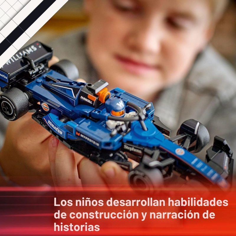 LEGO SPEED CHAMPIONS WILLIAMS RACING FW46 F1 - JUEGO DE CONSTRUCCION PARA NIÑOS, NIÑOS Y NIÑAS, - 5