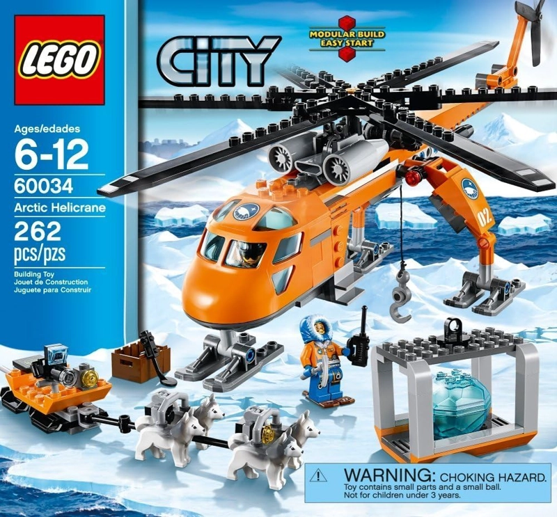 LEGO CITY ARTIC HELICOPTERO GRUA 60034 JUGUETE PARA ARMAR SUSPENDIDO POR EL FABRICANTE - 2