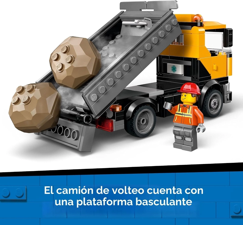 LEGO CITY 60467 - CAMION DE REMOLQUE DE RECUPERACION RESISTENTE CON GRUA, JUGUETE DE CONSTRUCCION - 5