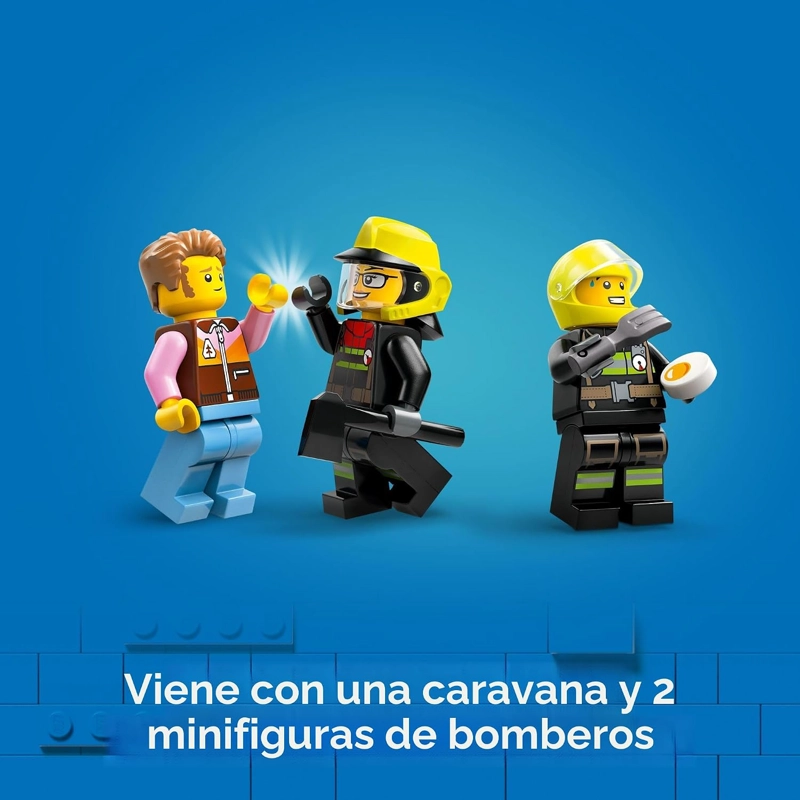 LEGO CITY CAMION DE BOMBEROS 4X4 CON BOTE DE RESCATE JUGUETE PARA NIÑOS DE 5 AÑOS EN ADELANTE, - 5