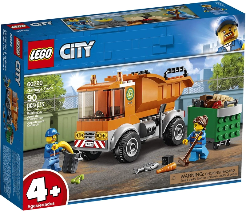 LEGO CITY GREAT VEHICLES CAMION DE BASURA 60220 KIT DE MAQUILLAJE DE CONSTRUCCION 90 PIEZAS - 4