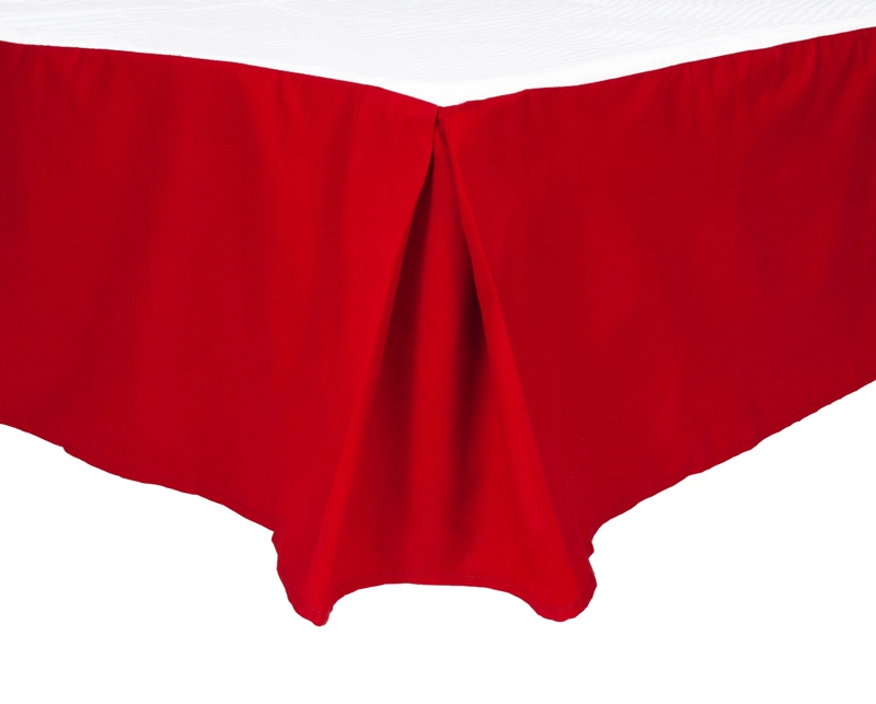 FALDON KEYHOME 2 PLAZAS 144 HILOS - COLOR ROJO - 1