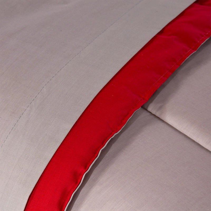 PLUMON BICOLOR KEYHOME ROJO GRIS 1.5 PLAZAS - 3