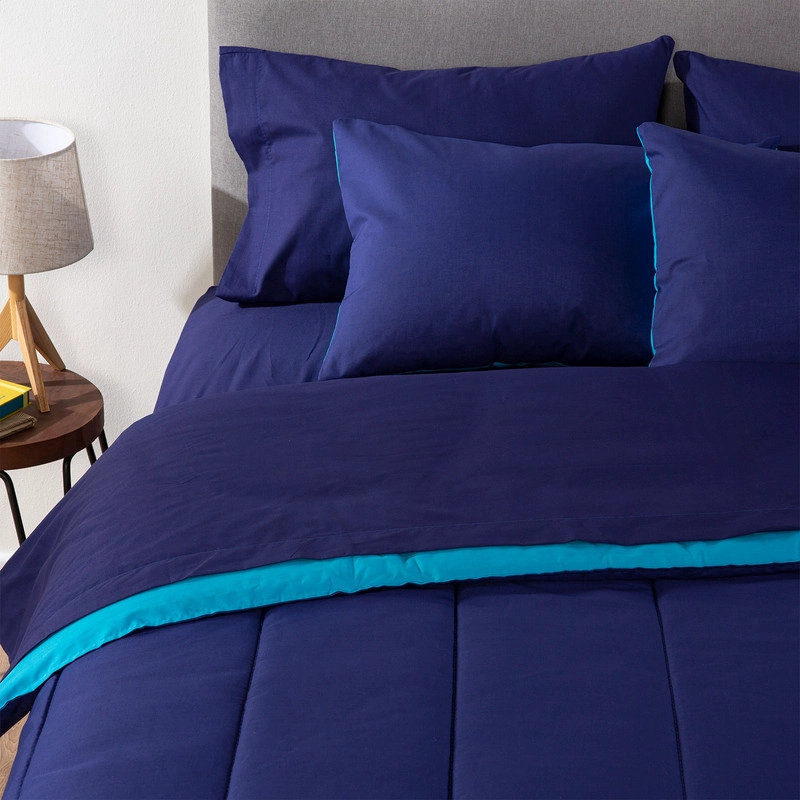 PLUMON BICOLOR KEYHOME AZUL CELESTE 2 PLAZAS - 2