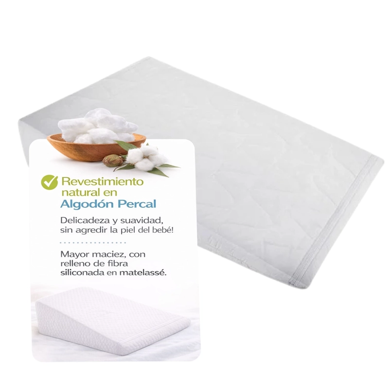 ALMOHADA ANTIREFLUJO BABY IMPERMEABLE 60X80X15 CM - 4
