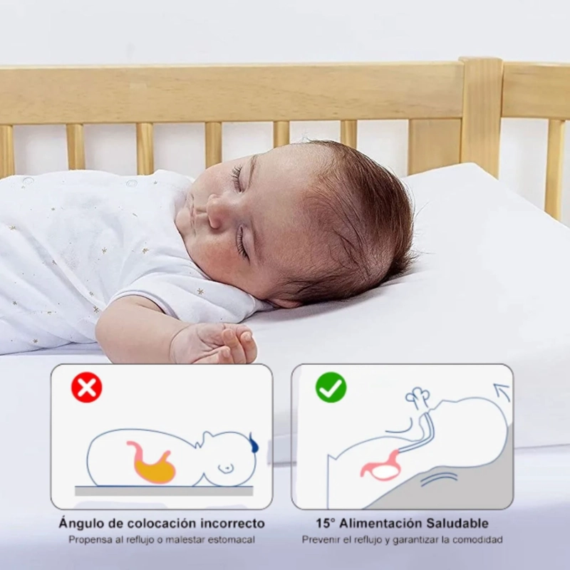 ALMOHADA ANTIREFLUJO BABY IMPERMEABLE 59X39X13 CM - 5
