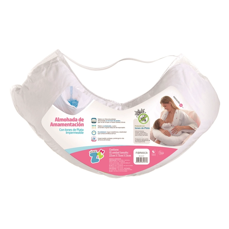 ALMOHADA DE LACTANCIA IMPERMEABLE 73X22X15 CM - 1