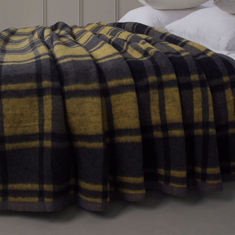 FRAZADA TE RMICA POLAR CON DISEÑO A CUADROS SUAVE, CALIDA Y CONFORTABLE - 6