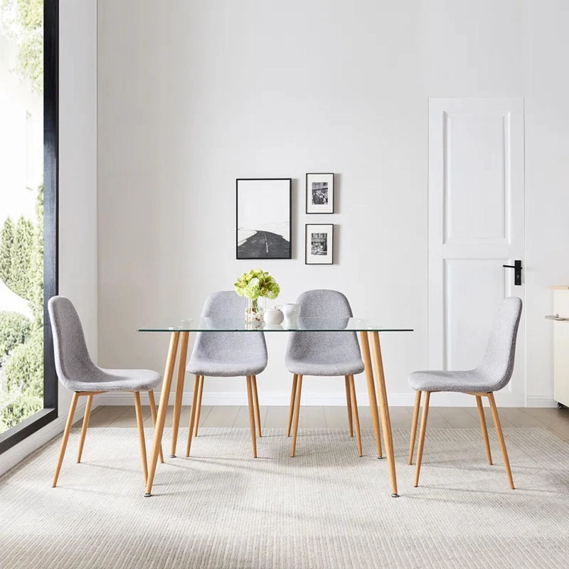 MESA PANDALINO VÍTREO 120X80 RECTANGULAR VIDRIO TEMPLADO DISEÑO NÓRDICO - 3