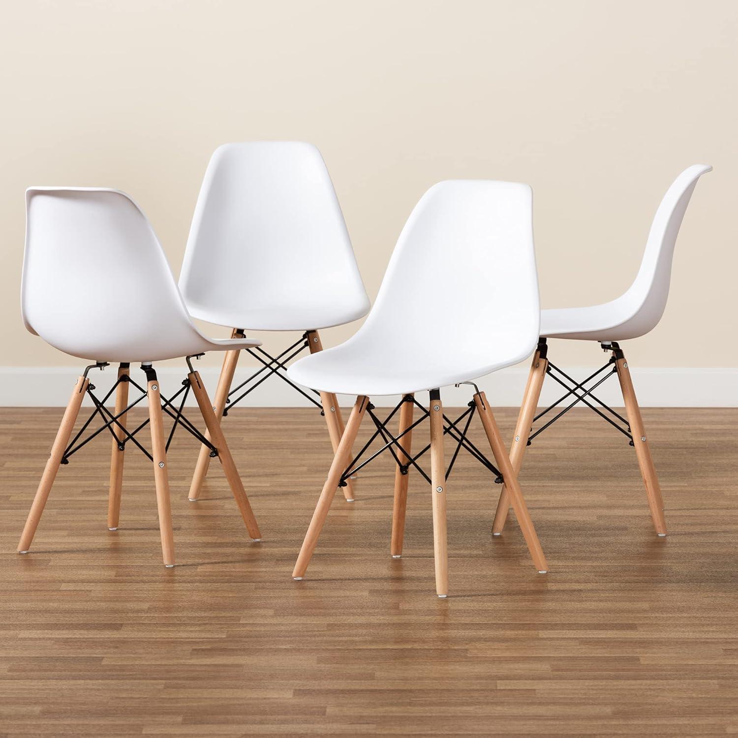 PACK PANDALINO BLANCO 4 SILLAS EAMES BLANCAS IDEAL HOGAR Y OFICINA - 2
