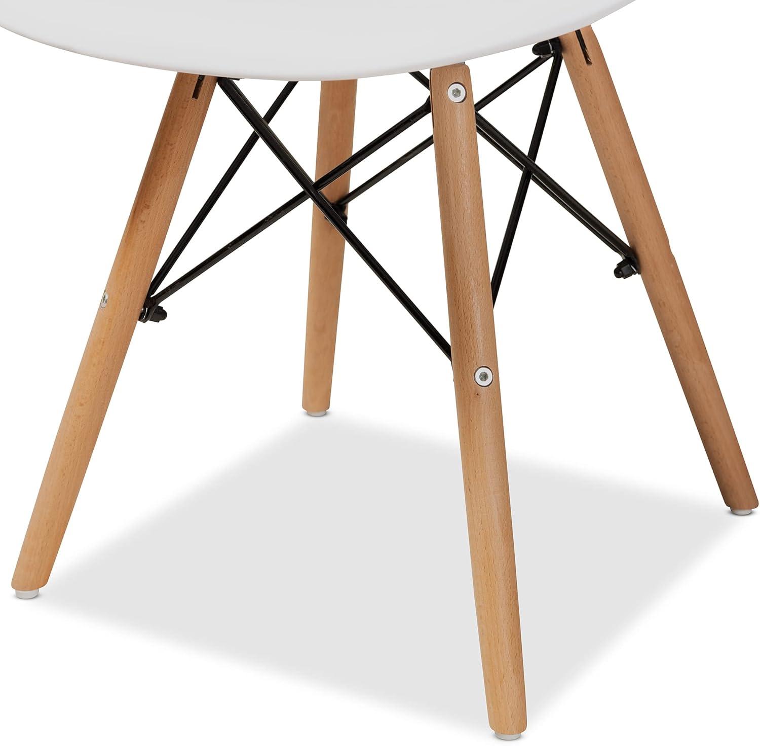 PACK PANDALINO BLANCO 4 SILLAS EAMES BLANCAS IDEAL HOGAR Y OFICINA - 5