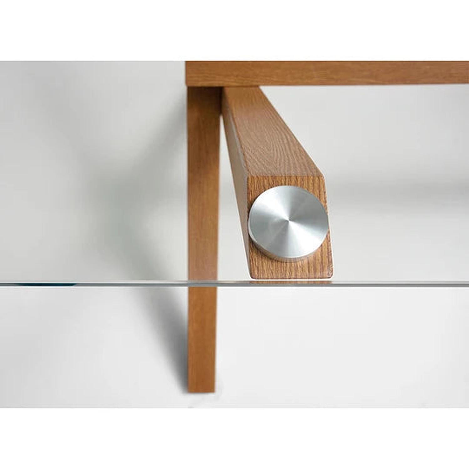 MESA PANDALINO XINIA140 RECTANGULAR 90CM VIDRIO TEMPLADO ACERO - 3
