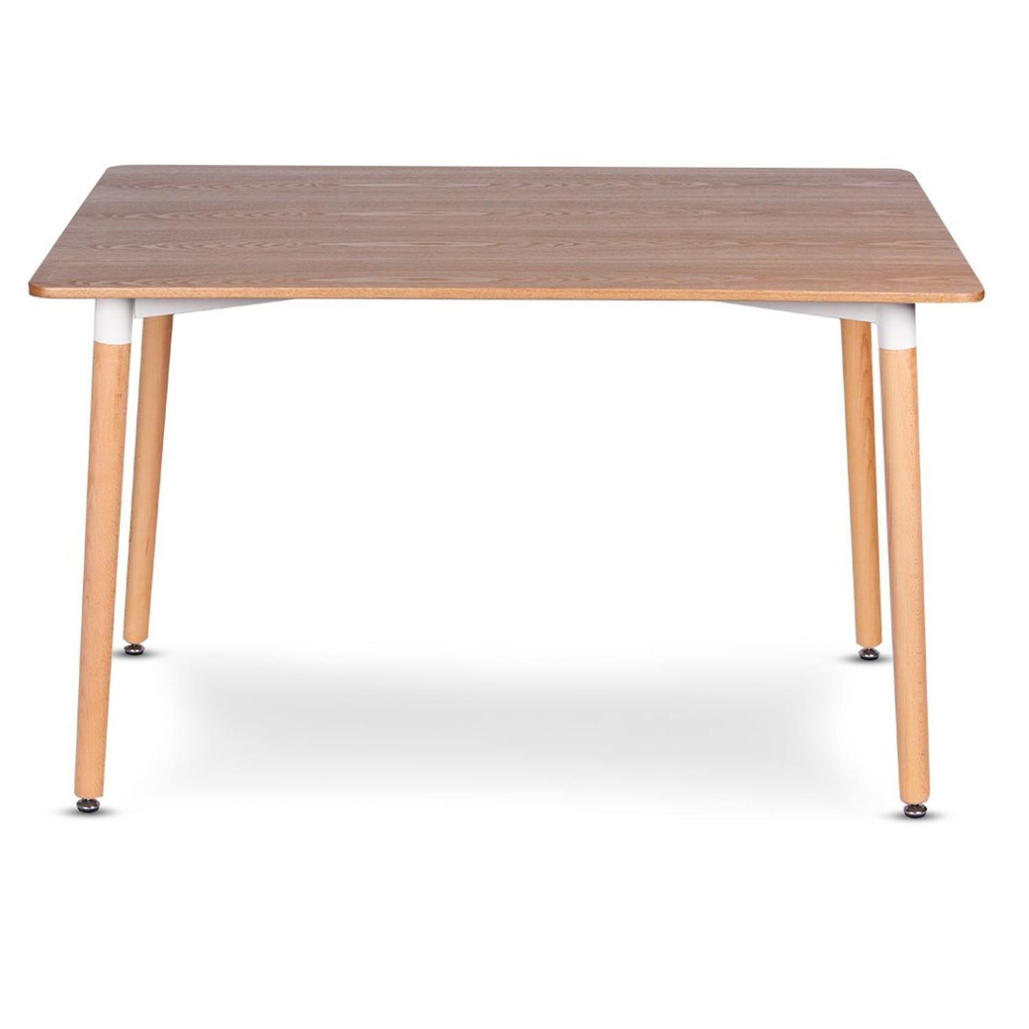 MESA PANDALINO ÁLAMO RECTANGULAR 130X80 CM ESTILO ESCANDINAVO VINILO MADERA - 1