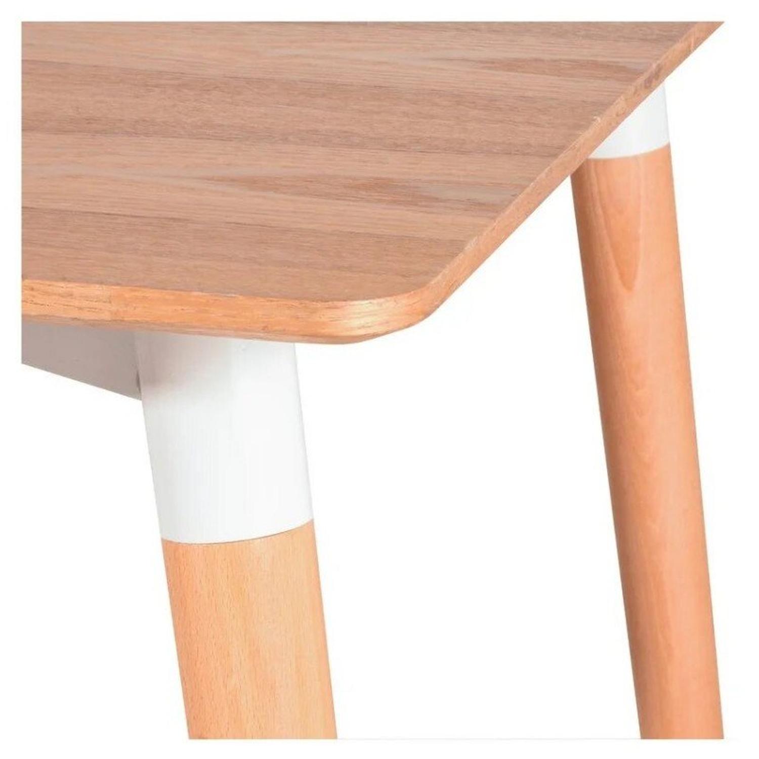 MESA PANDALINO ÁLAMO RECTANGULAR 130X80 CM ESTILO ESCANDINAVO VINILO MADERA - 2