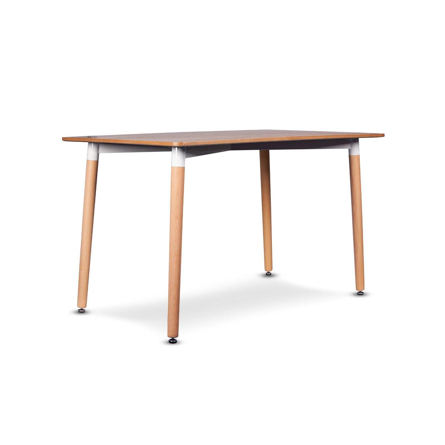 MESA PANDALINO ÁLAMO RECTANGULAR 130X80 CM ESTILO ESCANDINAVO VINILO MADERA - 4